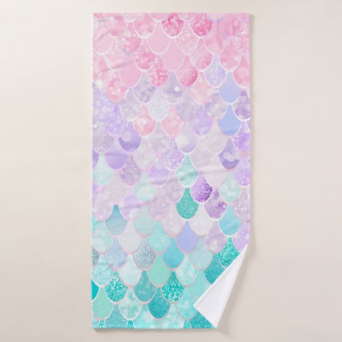 Cute Mermaid Pattern Towels and Wash Cloth for her