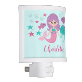Cute Mermaid Personalized Night Light (Right)