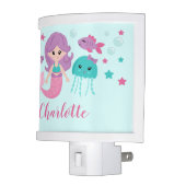Cute Mermaid Personalized Night Light (Left)