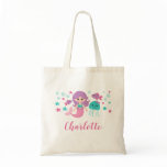 Cute Mermaid Personalized Tote Bag Cute Mermaid Personalized Tote Bag
