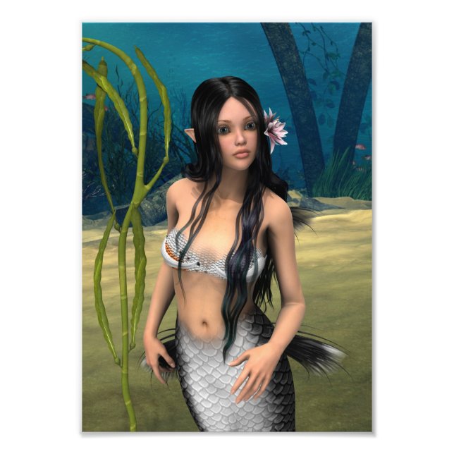 Cute Mermaid Photo Print (Front)
