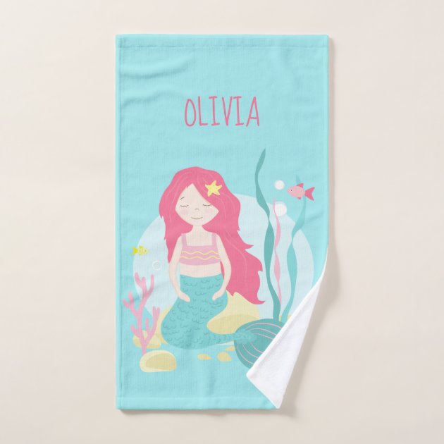 Mermaid hand online towel