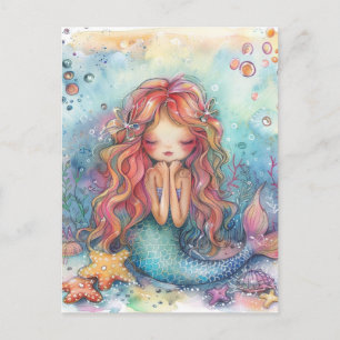 Cute Mermaid Postcard