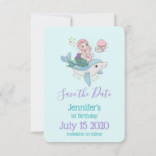 1st Birthday Save The Date Cards Zazzle