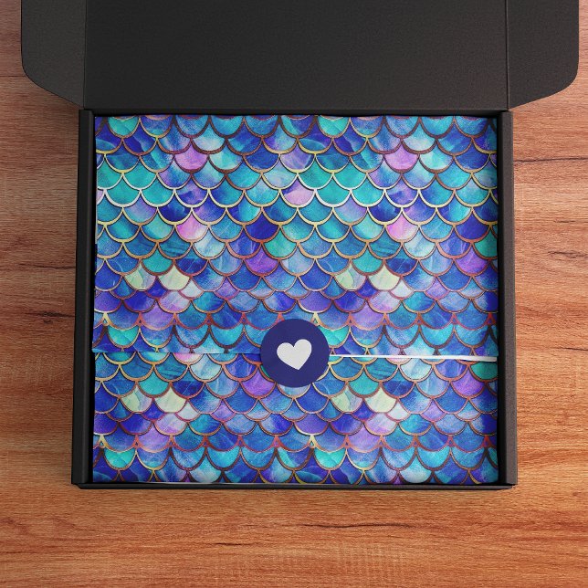 Cute Mermaid Scales Pattern Girls Birthday Tissue Paper (Creator Uploaded)