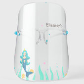 Cute Mermaid, Sea Face Shield (Front)