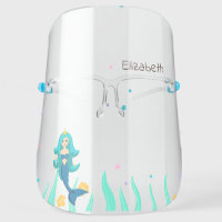 Cute Mermaid, Sea Face Shield