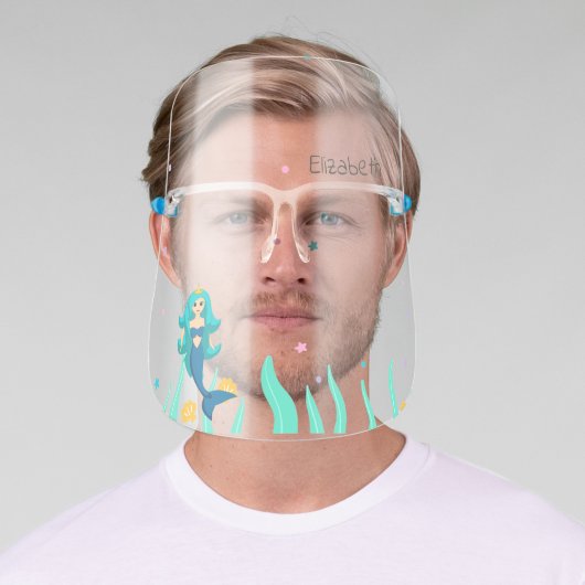 Cute Mermaid, Sea Face Shield (Insitu)