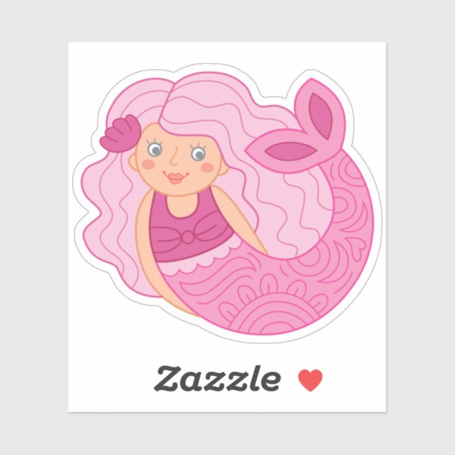 Cute Mermaid Sticker (Sheet)