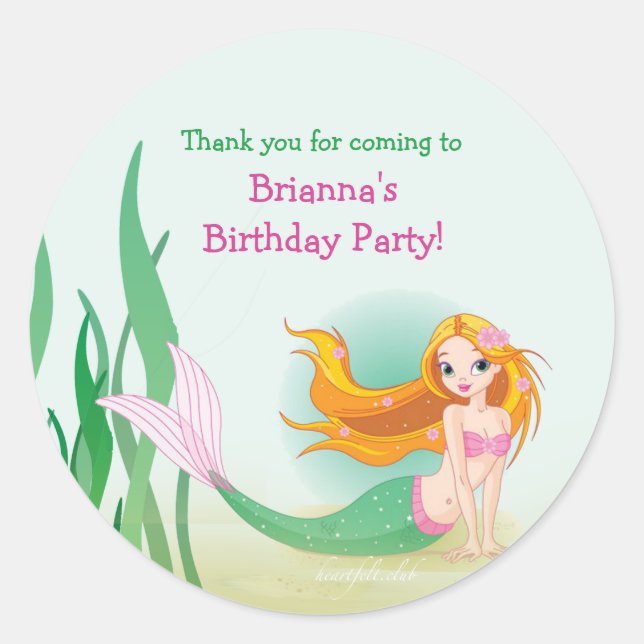 Cute Mermaid Stickers (Front)