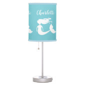 Cute mermaid table lamp for baby girl nursery room (Right)