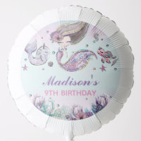 Cute Mermaid Under the Sea Pool Birthday Party 