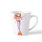Cute Mermaid with Red Hair Purple Orange Tail