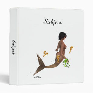Cute Mermaid With Seahorses Binder