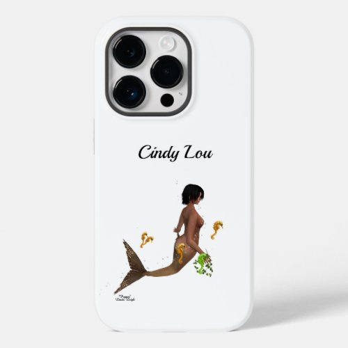 Cute Mermaid With Seahorses Cell Phone Case