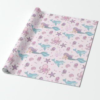 Cute Mermaid Wrapping Paper