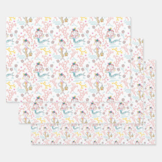 Cute Mermaids Craft Decoupage Scrapbook And Gift Wrapping Paper Sheets