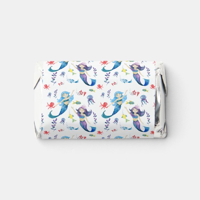 Cute Mermaids under the Sea Pattern Hershey's Miniatures (Front)