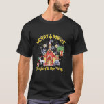 Cute Merry and Bright Jingle All The Way Colorful  T-Shirt