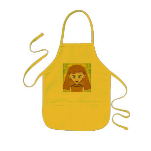 Cute Merry Bowtie Teddy Bear Pink Kids' Apron