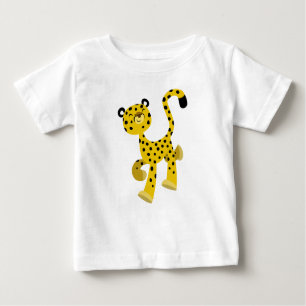 Cute Merry Cartoon Cheetah Baby T-Shirt