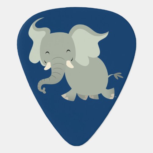 Cute Merry Cartoon Elephant Guitar Pick