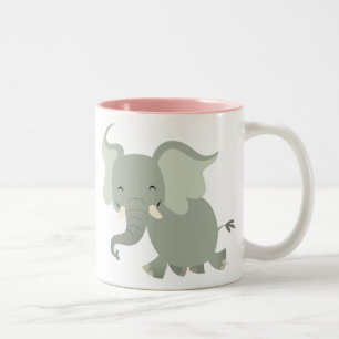 Cute Merry Cartoon Elephant Mug