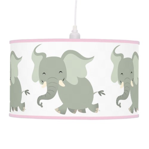 Cute Merry Cartoon Elephant Pendant Lamp