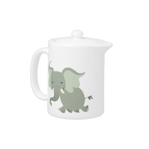 Cute Merry Cartoon Elephant Teapot