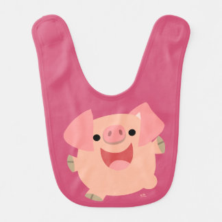 Cute Merry Cartoon Pig Baby Bib