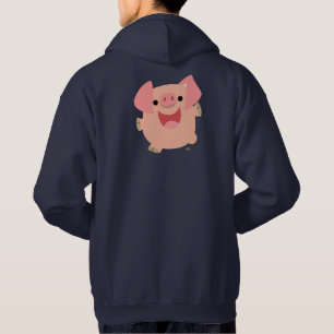 Cute Merry Cartoon Pig Hooded Sweatshirt