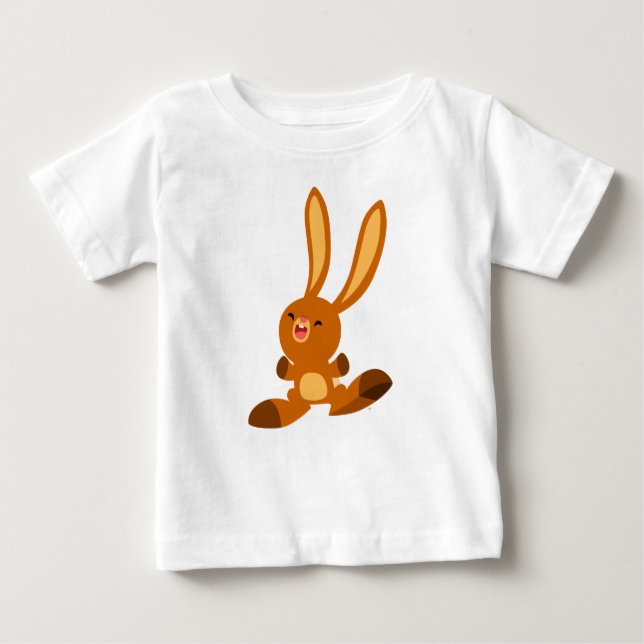 Cute Merry Cartoon Rabbit Baby T-Shirt (Front)