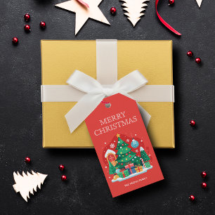 Cute Merry Christmas Gift Tags