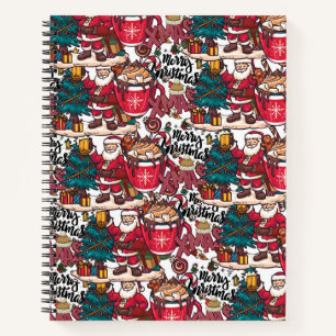 Cute Merry Christmas – Holiday Festive Notebook