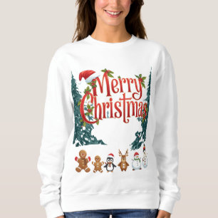 Cute Merry Christmas Holiday Sweater Design