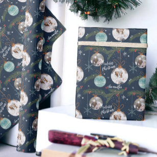 Charming fairies. Beige Background. Christmas Wrapping Paper, Zazzle