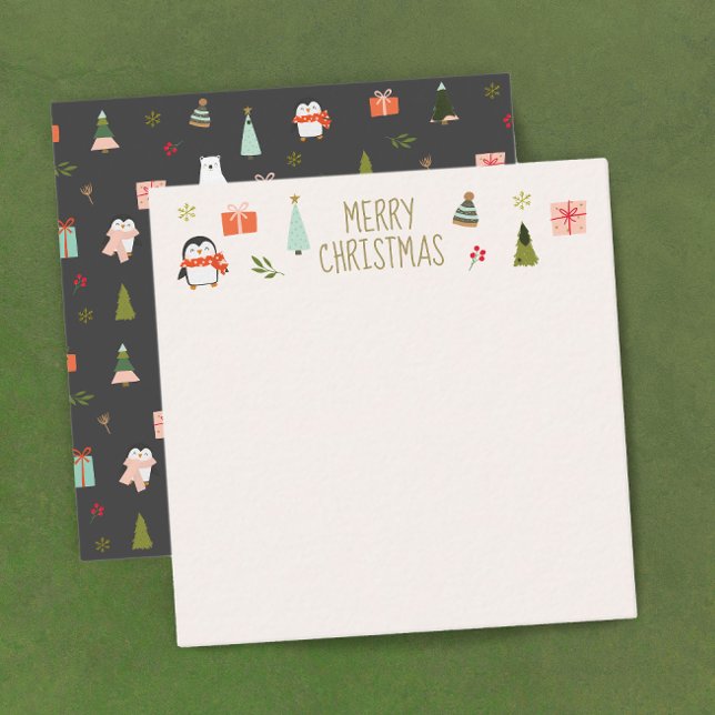 Cute Merry Christmas  Note Card (Creator Uploaded)