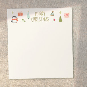 Cute Merry Christmas  Notepad