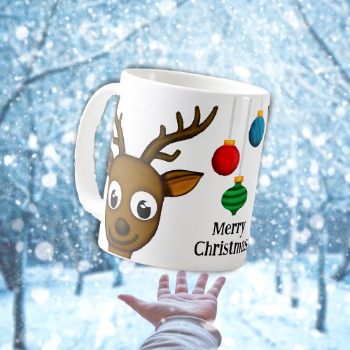 Cute Merry Christmas Reindeer  Coffee Mug