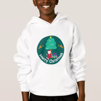 Cute Merry Christmas Santa Kid Hoodie