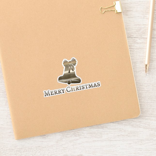 Cute Merry Christmas Sticker (Notebook)