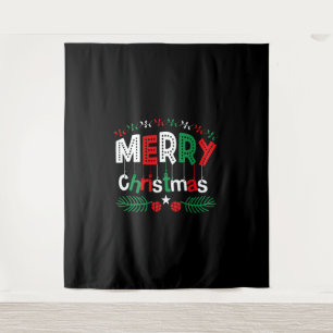 Cute Merry Christmas Tapestry