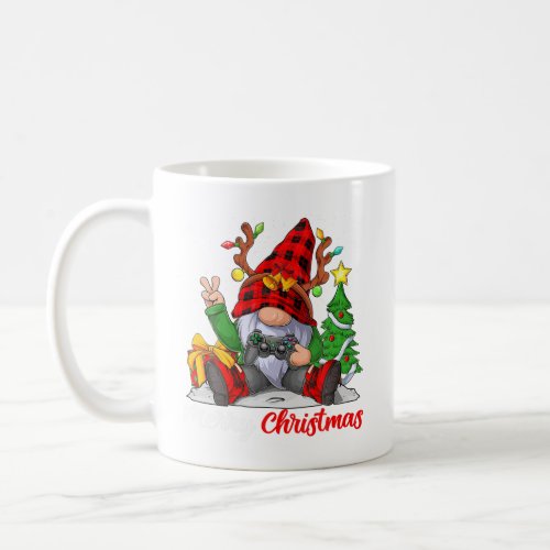 Cute Merry Christmas Xmas Gamer Gnome Video Game B Coffee Mug
