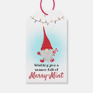 Cute Merry Mint Christmas Elf Gift Tags