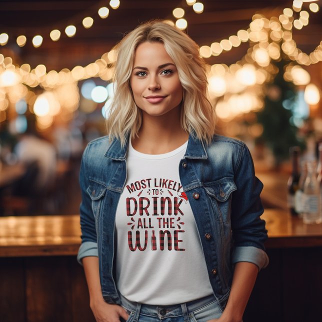 Cute Merry Modern Christmas Red Script Women's T-Shirt (Cute Merry Modern Christmas Red Script Women's T-Shirt)