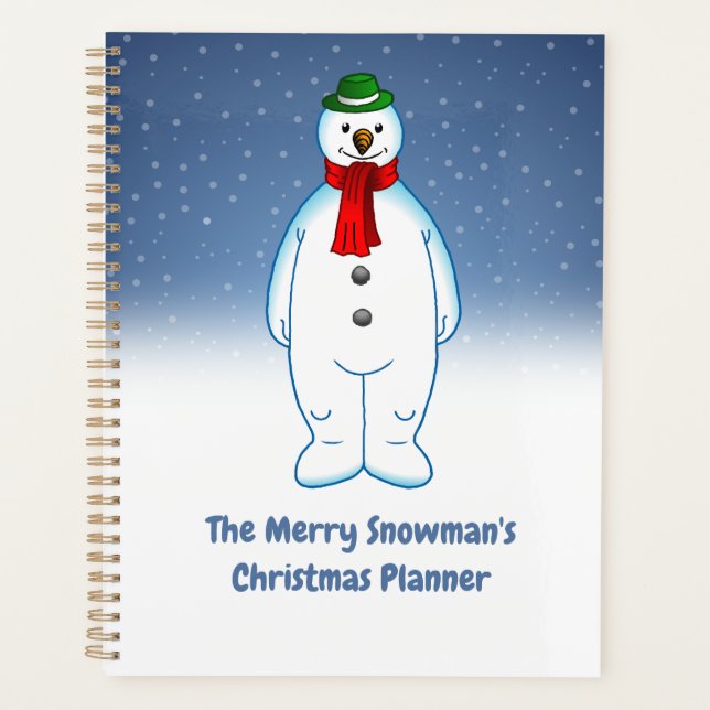 Cute & Merry Snowman Planner (Front)