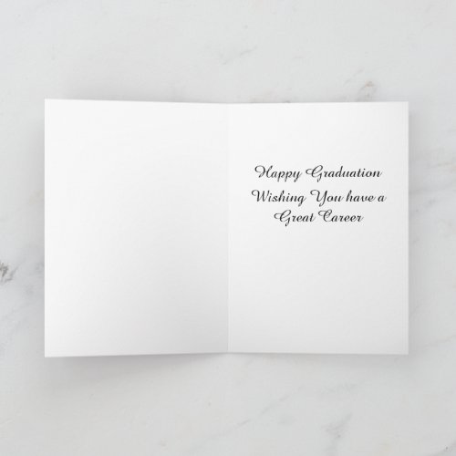 Cute Message Congratulation Graduation Floral Card