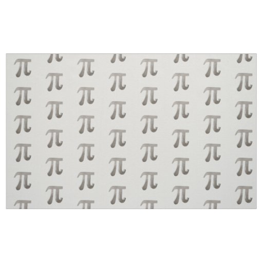 Cute metal pi character fabric