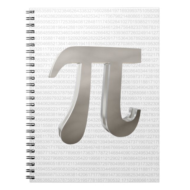 Cute metal pi character notebook (Front)