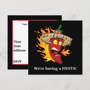 Cute Mexican Fiesta party Invitation